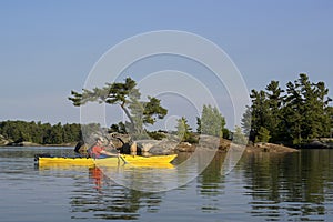 Kayaking North Channel Lake Huron