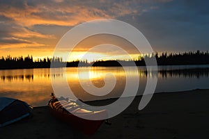 Kayaking outside Inuvik, Canada