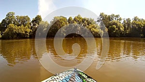 Kayaking on Pivdennyi, Buh, Southern, Bug, Khmelnytskyi, Ukraine Ducks takeoff