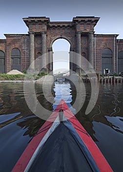 Kayaking in Saint-Petersburg, Russia.