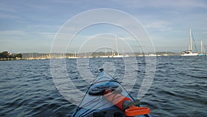 Kayaking the waterfront