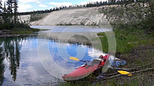 Kayaking on the Yukon River