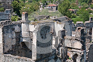 Kayakoy, ghost town in Turkey