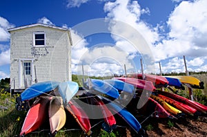 Kayaks, Prince Edward Island, Canada photo