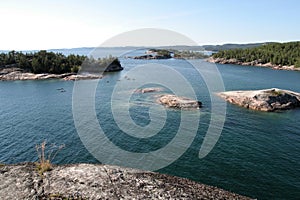 Kayaks Viewed from Sinclair Cove Lookout