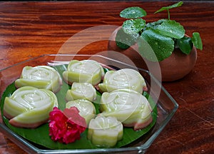 Kayer sweet cake and water clover