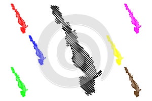 Kayin State map vector