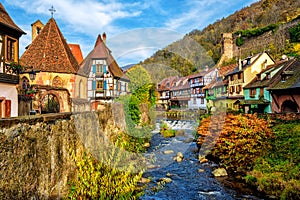 Kaysersberg in Alsace, one of the most beautiful villages of France