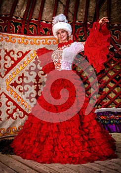 Kazakh bride girl.