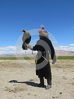 Kazakh eagle hunter