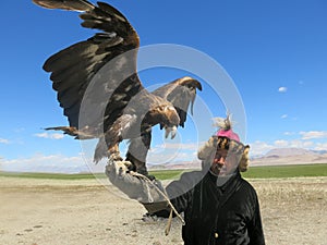 Kazakh eagle hunter