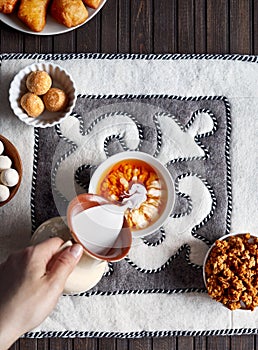 Kazakh national food on Nauryz festival