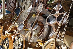 Kazakh national musical instruments handmade with horsehair strings for sale