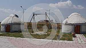 Kazakh yurts in the museum