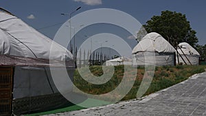 Kazakh yurts in the museum