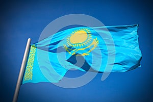 Kazakhstan flag photo