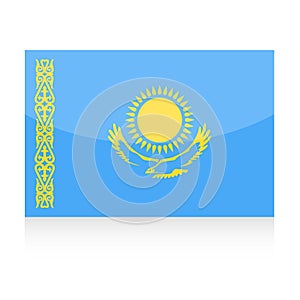 Kazakhstan Flag Vector Icon