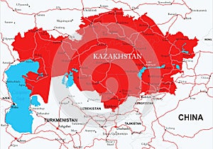 Kazakhstan on the map, riots and rallies in Kazakhstan.