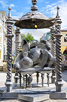 Kazan Cat monument in Kazan, Tatarstan, Russia