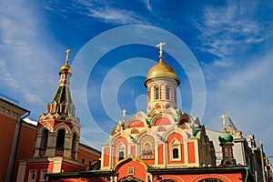 Kazan cathedral on Red square in Moscow, Russia
