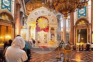Kazan Cathedral in St. Petersburg iconostasis