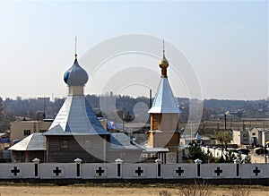 Kazan Church on the courtyard of the Boldin monastery in the Dorogobuzh city