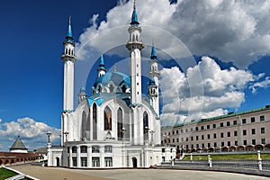 Kazan, a city on the Volga River, the third capital of Russia. A large cultural center with the Kremlin and many temples