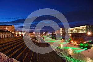 Kazan embankment, Upa River, Tula, Russia