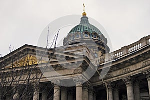 Kazan Icon Cathedral in Saint-Petersburg city, Russia.