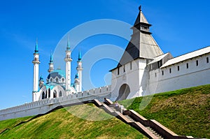 Kazan Kremlin in summer, Tatarstan, Russia