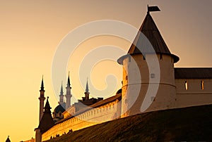 Kazan Kremlin at sunset, Tatarstan, Russia