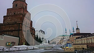 Kazan Kremlin. Tatarstan, Russia. Historical sights. Tourist place. Old Ancient City