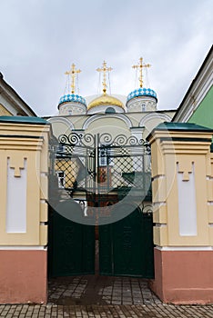 Kazan, Russia. Nikolaya Chudotvortsa Cathedral Nizskogo and Church of Intercession of Holy Virgin