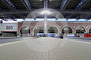 Kazansky railway terminal ( Kazansky vokzal) -- is one of nine railway terminals in Moscow, Russia