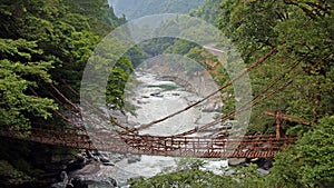 Kazurabashi vine bridge in Iya valley