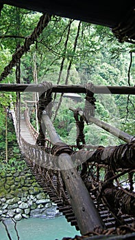 Kazurabashi vine bridge in Iya valley