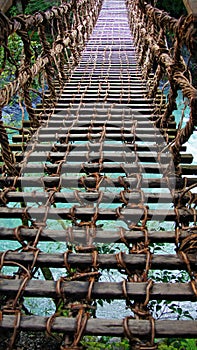 Kazurabashi vine bridge in Iya valley