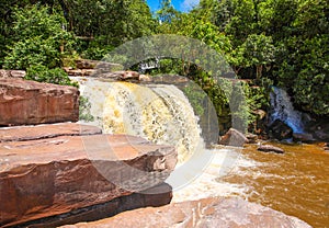 Kbal Chhay waterfall is located in Khan Prey Nup in Sihanoukville photo