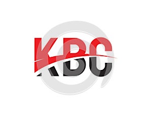KBC Letter Initial Logo Design Vector Illustration