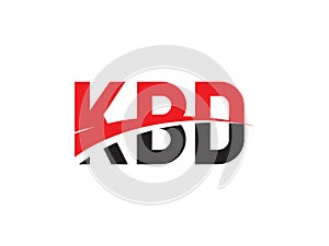 KBD Letter Initial Logo Design Vector Illustration