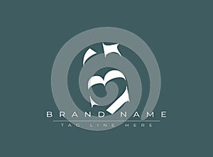 KBH abstract letter logo design