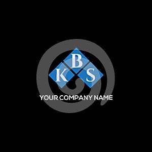 KBS letter logo design on BLACK background. KBS creative initials letter logo concept. KBS letter design