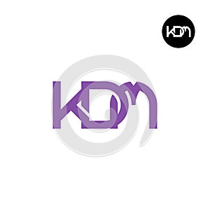 KDM Logo Letter Monogram Design
