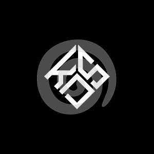 KDS letter logo design on black background. KDS creative initials letter logo concept. KDS letter design