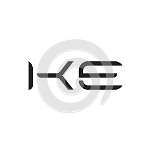 ke initial letter vector logo icon