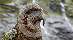 Kea parrot (Fjordland, New Zealand)