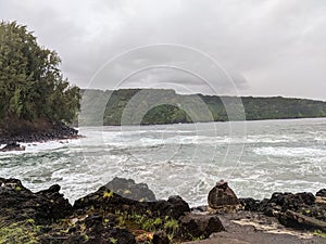 Keanae peninsula on the hana road,  maui,  Hawaii