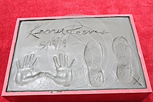 Keanu Reeves Hand and Foot Print Ceremony