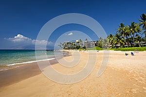 Keawakapu beach, south shore of Maui, Hawaii