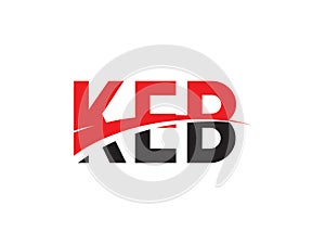 KEB Letter Initial Logo Design Vector Illustration